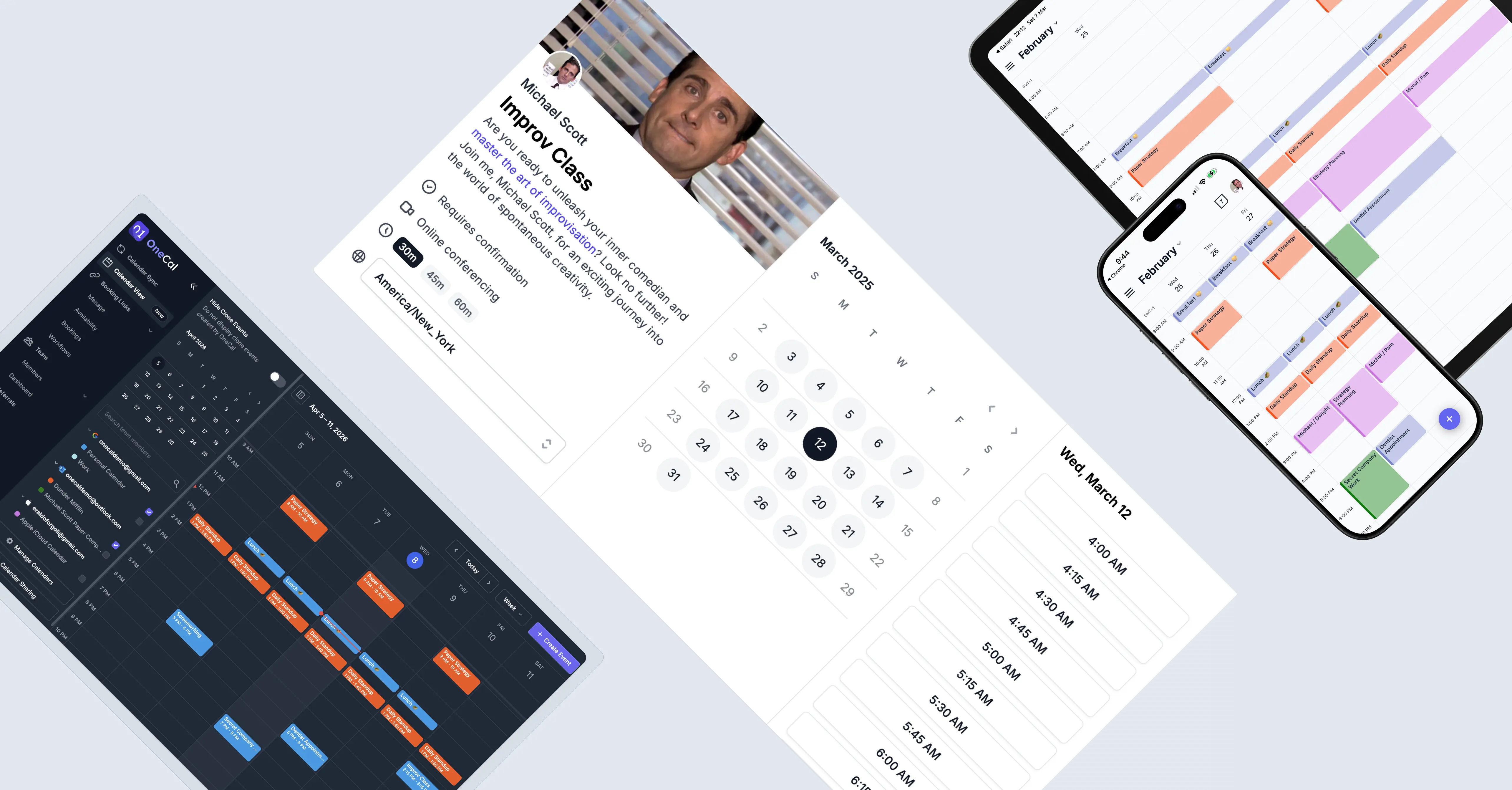 Calendar applications built with Apisaurus